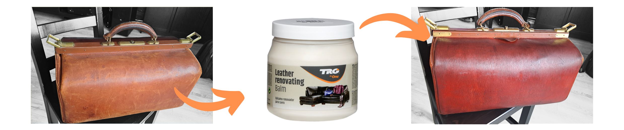 Bezbarvý Krém Leather Renovating Balm TRG THE ONE transparent 100 oprava kožené brašny